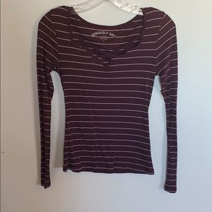 Striped Aeropostale Long Sleeve Top